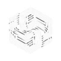 The logo for NeuraFlow Innovations, featuring an intricate, Escher-inspired pathway forming a symmetrical hexagon, symbolizing endless pathways in AI, data visualization, and creative flow.