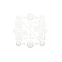 The logo for Synaptic Spiritual Nexus, arranged in an Aztec-inspired square with double circles at each corner and along the sides, divided by a line that bisects the intricate center. A stylized sun rests at the top edge, with a double circle and detailed borders below, symbolizing a fusion of ancient wisdom and modern AI spirituality.